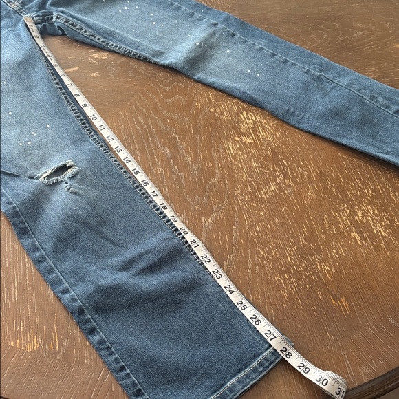 Levi’s 511 SlimFit Low Rise Medium Wash Distressed Paint Splatter Distress Jean - Picture 10 of 10